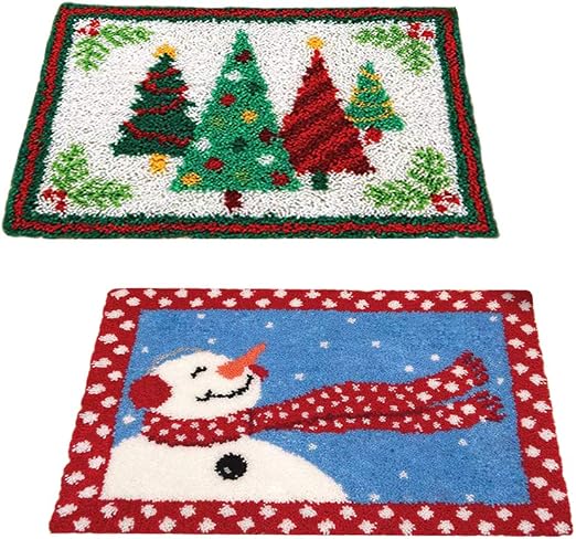 P Prettyia 2pcs Knupfteppich Formteppich Knupfpackung Teppiche