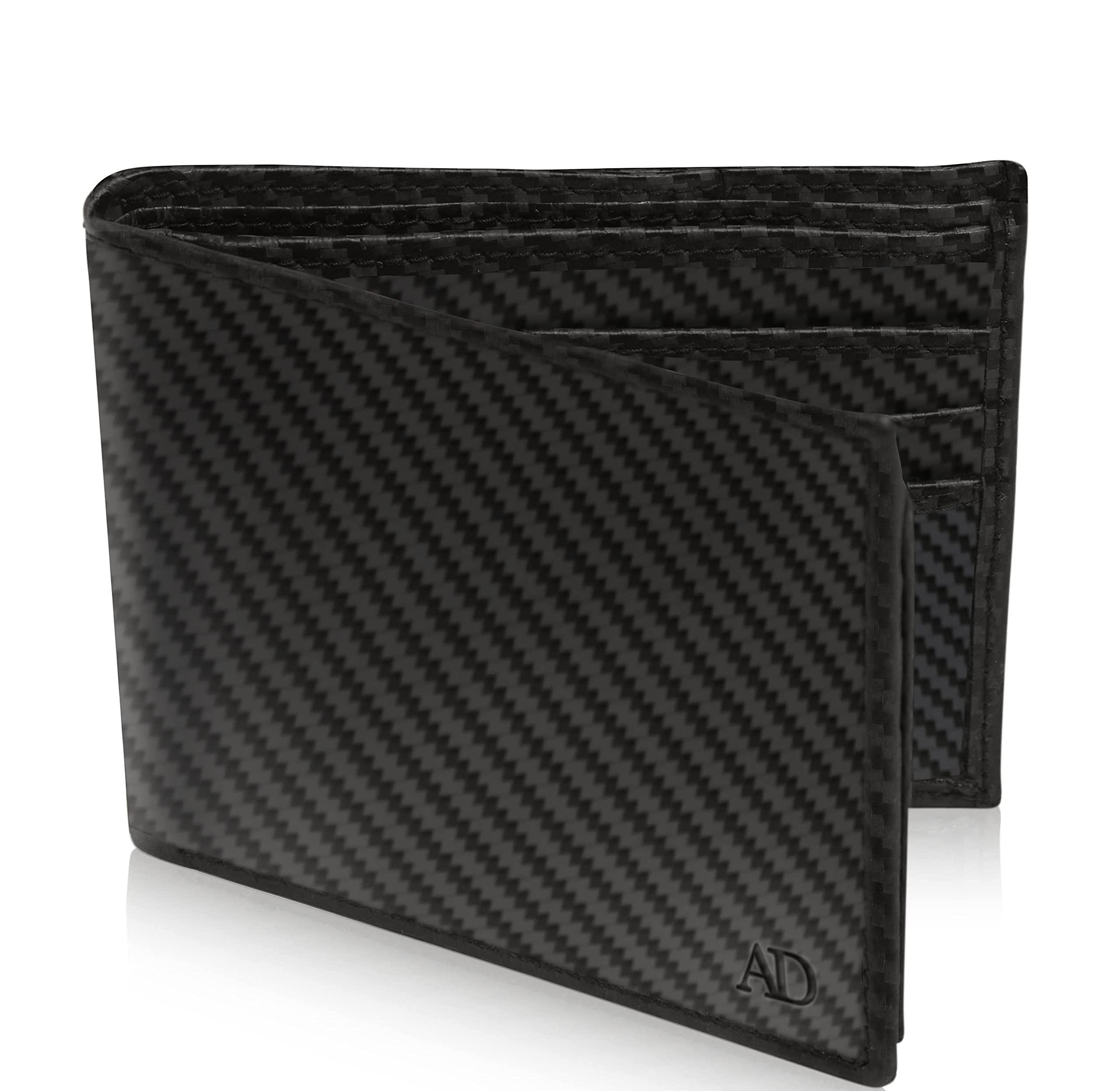 Access Denied Slim Leather Bifold Wallets for Men - Minimalist Mens Wallet RFID Blocking Card Holder with ID Window Box Gifts for Men