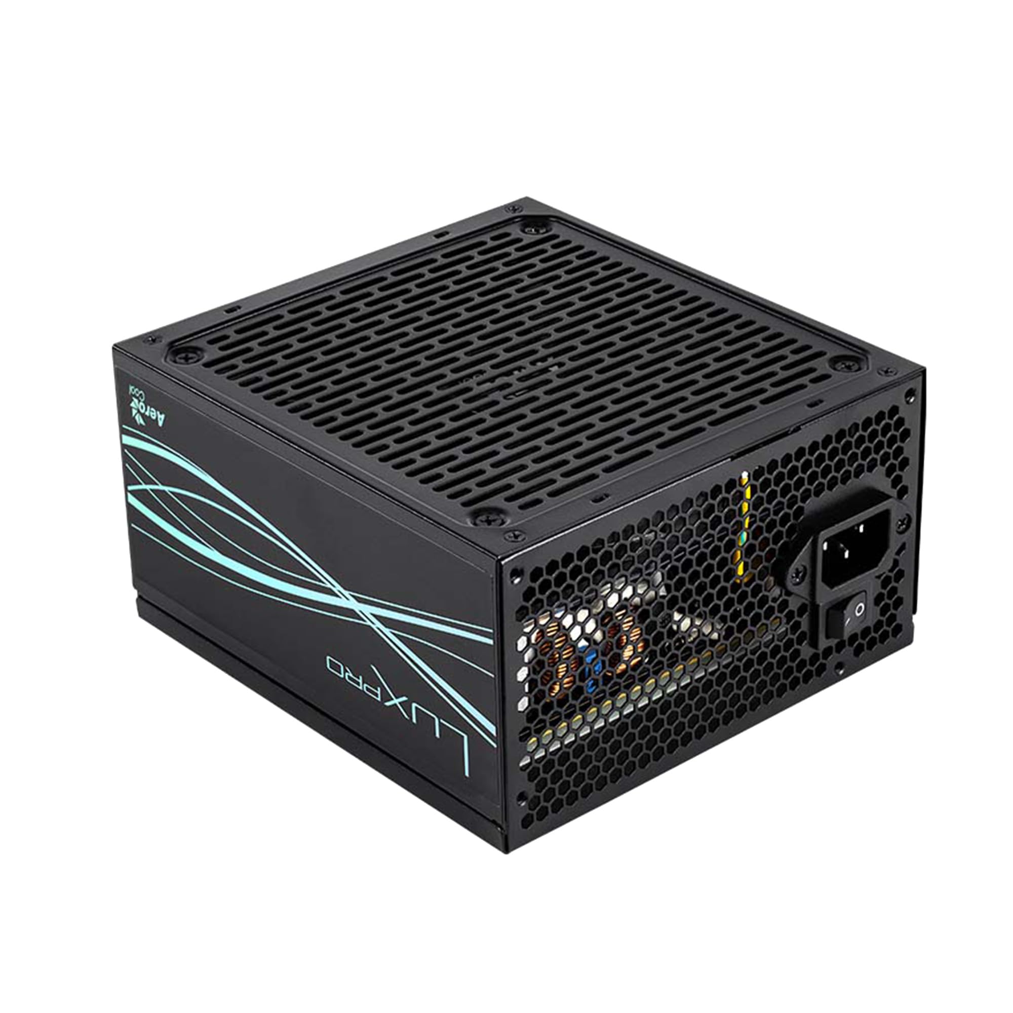 Aerocool Luxpro1000, Power Supply 1000W, 80Plus Gold Certified, Efficiency +90%, Japanese Capacitors 105°C, Apfc 14Cm Fdb Fan, Atx 3.0 And Pcie 5.0, 5 Years Warranty, Black