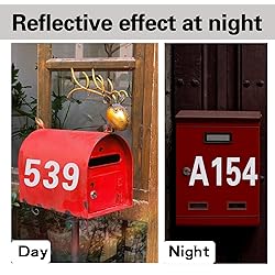 120 PCS Reflective Mailbox Number and Letters