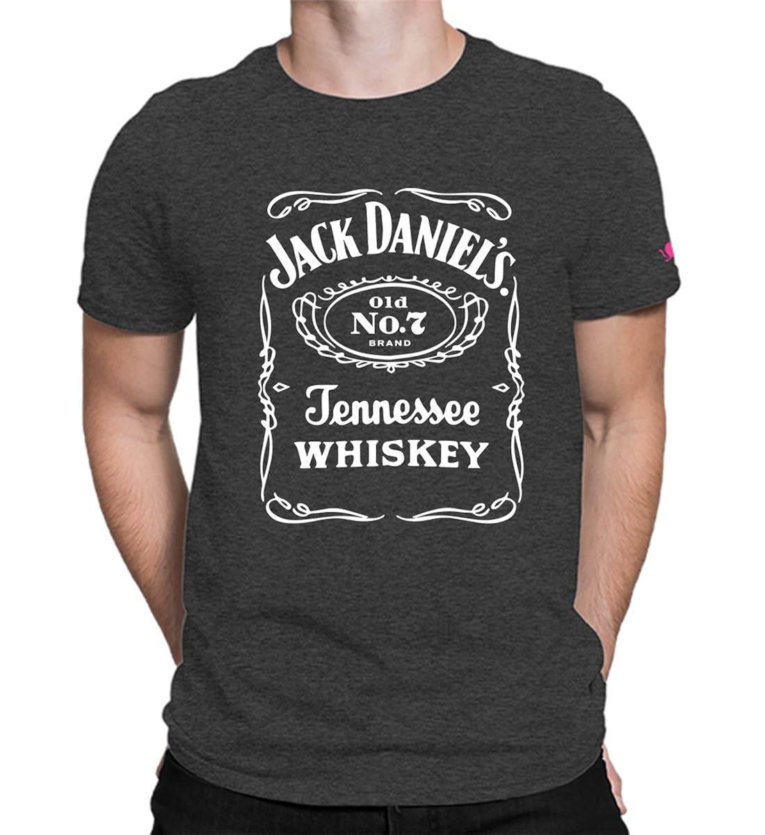 graphic printed t-shirt for men & women | jack daniel's whiskey t-shirt | half sleeve t-shirt | round neck t shirt | 100% cotton t-shirt | rakhi gift for