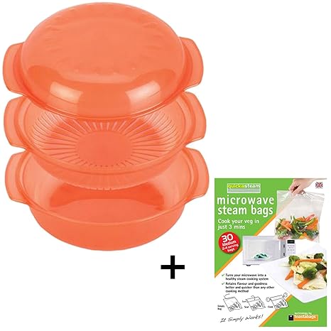 Spares2go Universal Horno Microondas Plato de vapor + 30 Bolsas de ...