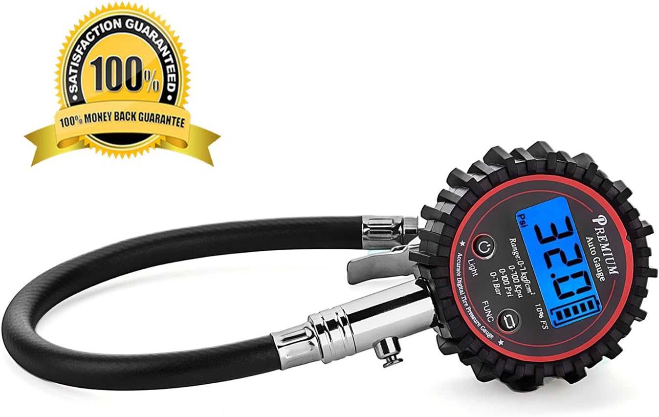 Tire Pressure Gauge Digital Depth for Bike Car ATV RVs