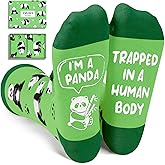 Zmart Funny Socks for Men Women - Squirrel Shark Gifts, Panda Sloth Socks for Teens