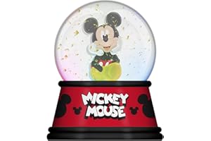 Silver Buffalo Disney Mickey Mouse Light Up Snow Globe, 100mm