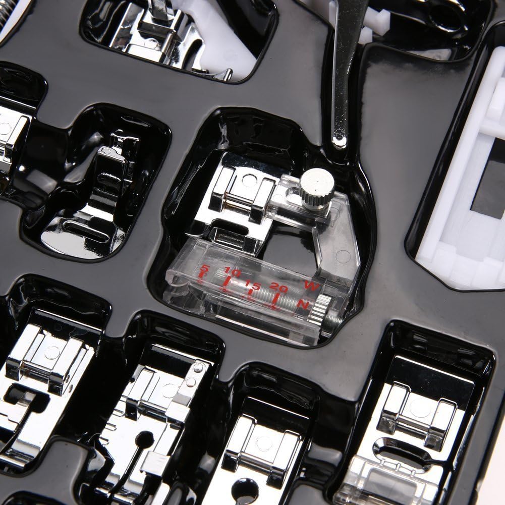 ele ELEOPTION Sewing Machine Kit (LSL-111-0001), 42PCS Multifunctional Crowfoot Presser Feet Accessories for Brother Singer - Image 4