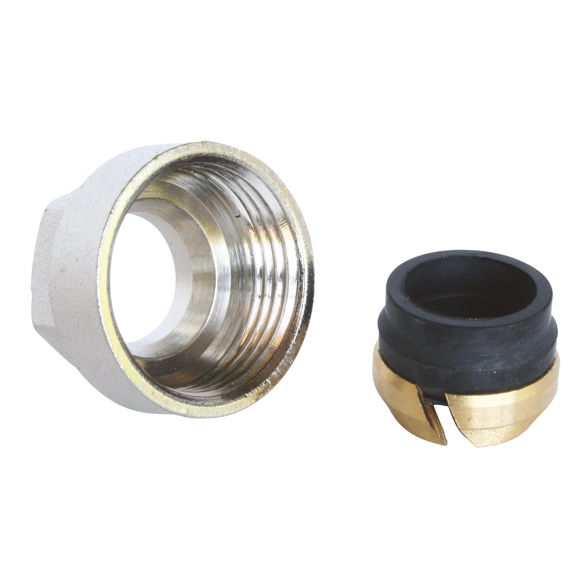 SOMATHERM FOR YOU, 3/4 EK Compression Fitting for Copper Tube Ø14 - Quick and Easy Installation - ACS Compliant - Ideal for Hot and Cold Water, Grey/Silver