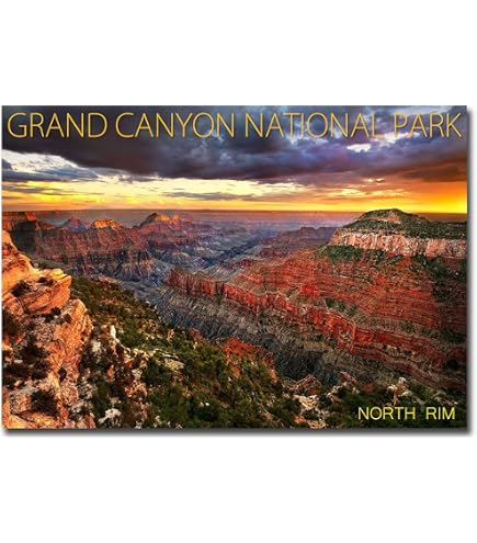 Kühlschrankmagnet Grand Canyon Sunset – Hochwertiger Dekomagnet 6,3x8,9 Cm, Perfekt Als Souvenir Oder Geschenk