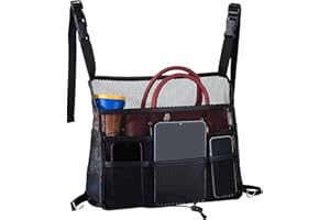 eing Car Mesh Organizer,Seat Back Net Bag,Barrier of Backseat Pet Kids,Auto Driver Storage Netting Pouch,Cargo Tissue Purse H