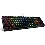 Redragon K582 SURARA RGB LED Backlit Mechanical Gaming Keyboard with 104 Keys-Linear and Quiet-Red Switches
