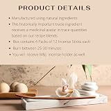 M & J Original Satya Nag Champa Frankincense Incense Sticks 4 Pack Holder view 3