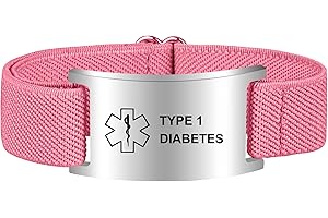 PMORMYY Medical Alert Bracelet for Women Men, Adjustable Medical Alert ID Wristband for Diabetic D.N.R Pacemaker Epilepsy