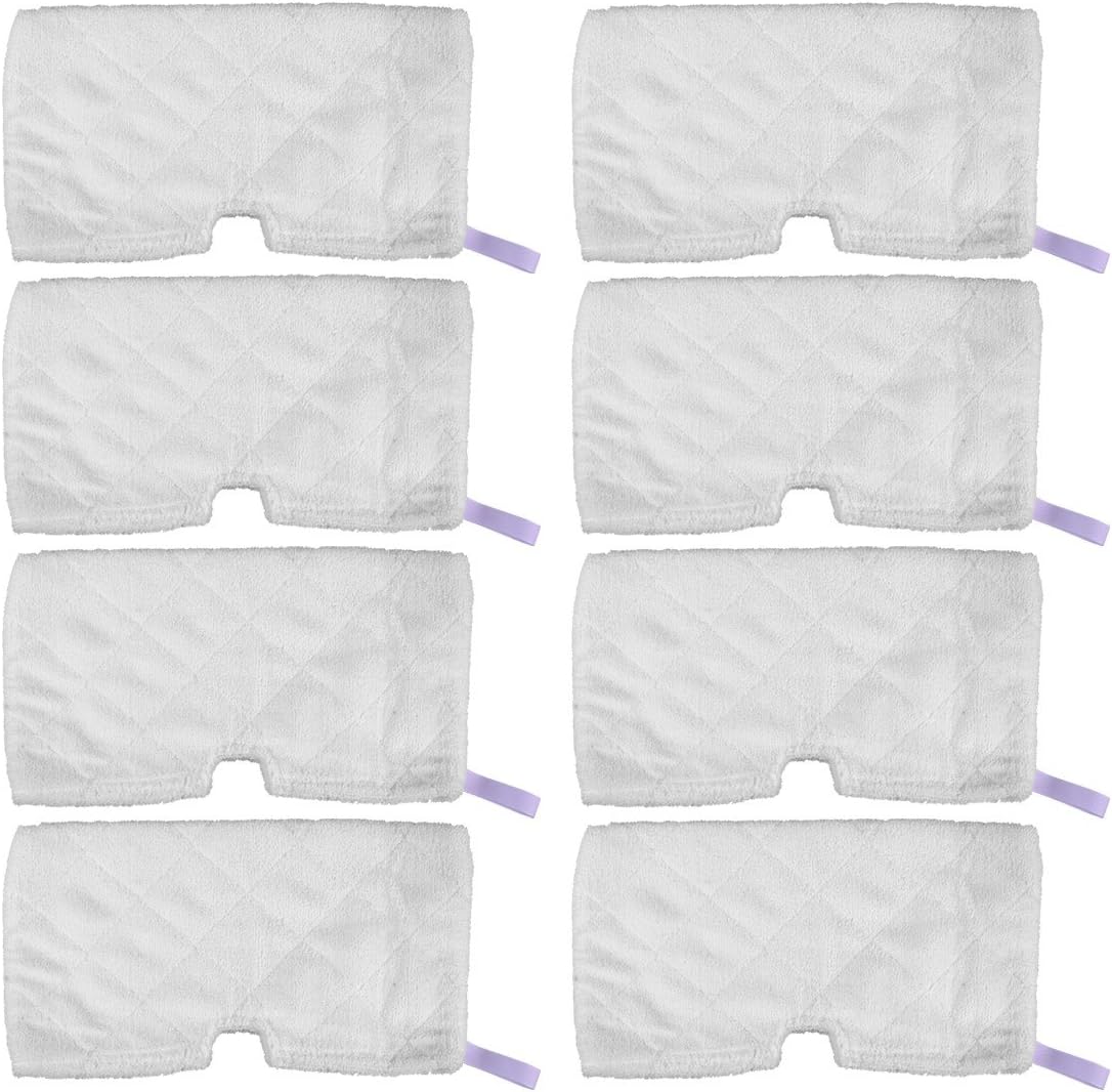KEEPOW 8 Pack Steam Mop Cleaning Pads Replacement for Shark Euro Pro