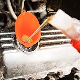 XiangJunly 3 Pcs Right Angle Flexible Plastic Funnel Set Red/Orange/Black view 5