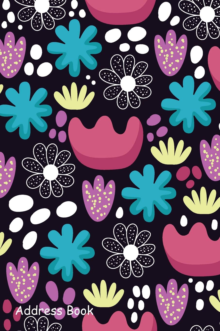 Address Book: Include Alphabetical Index With Cute flowers