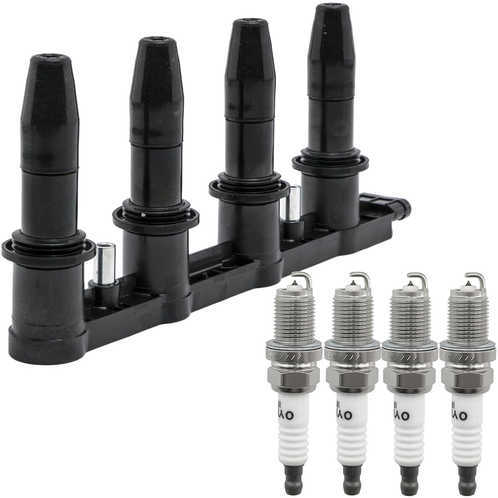 Photo 1 of UF620 Ignition Coil Pack 25186687 and Iridium Spark Plugs Set of 4 Fit for Chevrolet Sonic 2012-2018 Aveo Aveo5 2009-2011 Cruze 2011-2015 Cruze Limited 2016,Pontiac G3 2007-2010 1.6L 1.8L L4