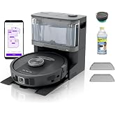 Shark PowerDetect NeverTouch Robot Vacuum &amp; Mop, RV2820YE | 5 PowerDetect Technologies, NeverStuck, NeverTouch Base (Self-Empty 60-Day, Refill 30-Day, Pad Drying), 360&deg; LiDAR