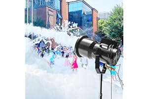 BIPOLARLIGHT Foam Machine for Party Whit 9 LED Lights, Party Foam Machine with Water Tank, Foam Cannon for Garden, Pool, Indoor, Birthdays, Celebrations, and Backyard Events