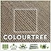 ColourTree 20' x 20' x 20' Brown Triangle TAPT20 Sun Shade Sail Canopy Mesh Fabric UV Block UPF50 - Commercial Heavy Duty - 190 GSM - 3 Years Warranty (We Make Custom Size)