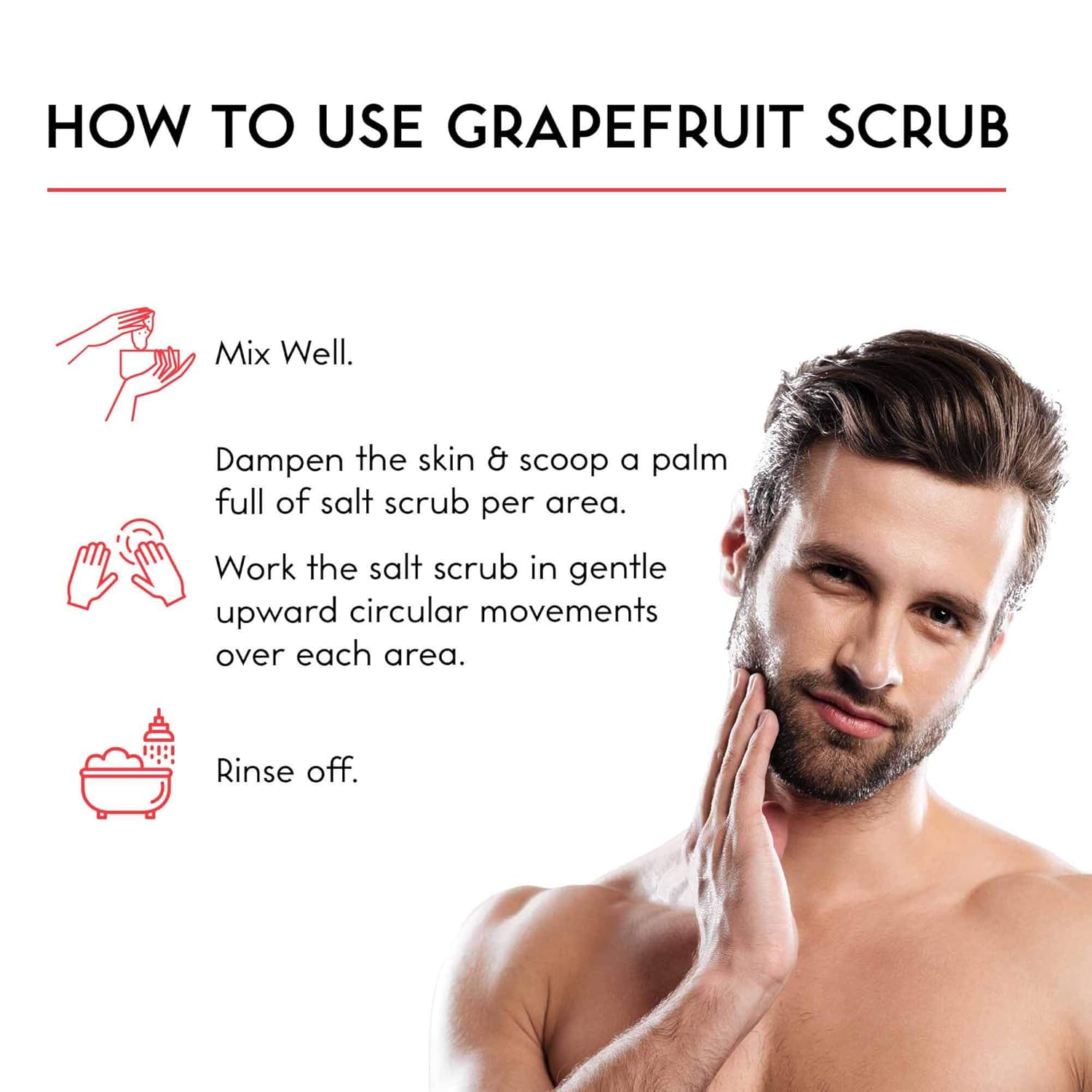 O Naturals Exfoliating Dead Sea Salt Grapefruit Essential Oil Face Body & Foot Scrub. w/Vanilla &. Hydrating Exfoliate Dead Skin, Best Anti Cellulite Acne Ingrown Hairs Corns, Men & Women Scrub 18oz : Beauty