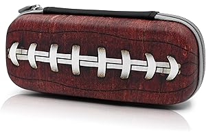 WtallasiSei Football Pencil Case Zip Pencil Box Multi Pouch Holder Desk Organizer For Boys Girls School Office
