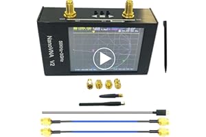 MOKXIHIT NanoVNA V2 2.8’’ 3G SAA2 Vector Network Analyzer 10KHz~3GHz Shortwave HF VHF UHF Measure Antenna Duplexer Filter Aluminum Shell Baterry VSWR Phase Delay (vna 3g 2.8)