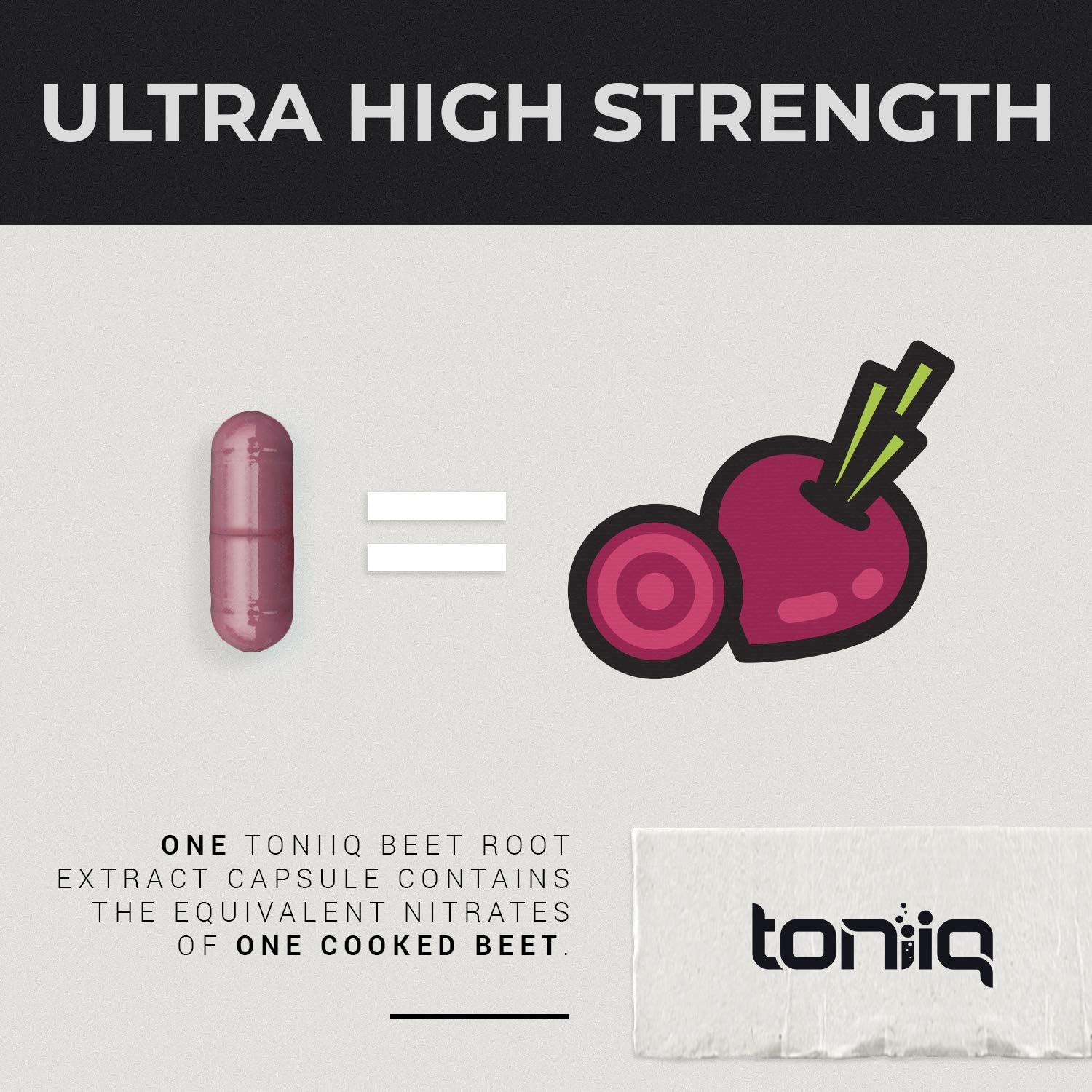 Ultra High Strength Beet Root Capsules - 4% Nitrates - 1400mg - The Strongest Nitric Oxide Booster Available - 120 Caps: Health & Personal Care