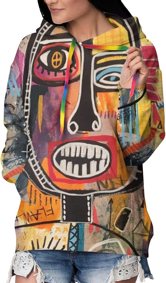 Amazon.com: Jean Michel Basquiat Art Hoodie Women Hooded Sweatshirt