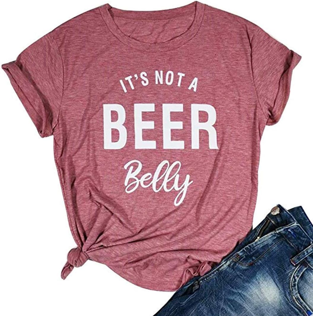 Maternity T Shirts Women Pregnancy Announcement Shirts Funny Sayings New Mom Shirt Summer Short Sleeve Soft Tee Top