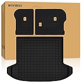 Cargo Mat with Backrest Protection for 2026 KIA Sportage(fit for Fuel&Hybrid),TPE All Weather Protection Cargo Liner with Velcro Rear Seats Backrest car Accessories-Black