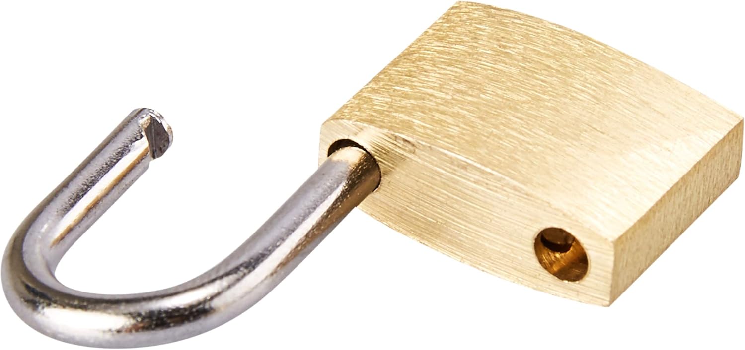 Juvale 12-Pack Mini Padlock Luggage Locks with Keys, 0.7 x 1.2 x 0.25 Inches - - 