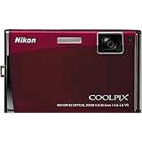Nikon Coolpix S60 10MP Digital Camera with 5x Optical Vibration Reduction (VR) Zoom (Crimson Red)