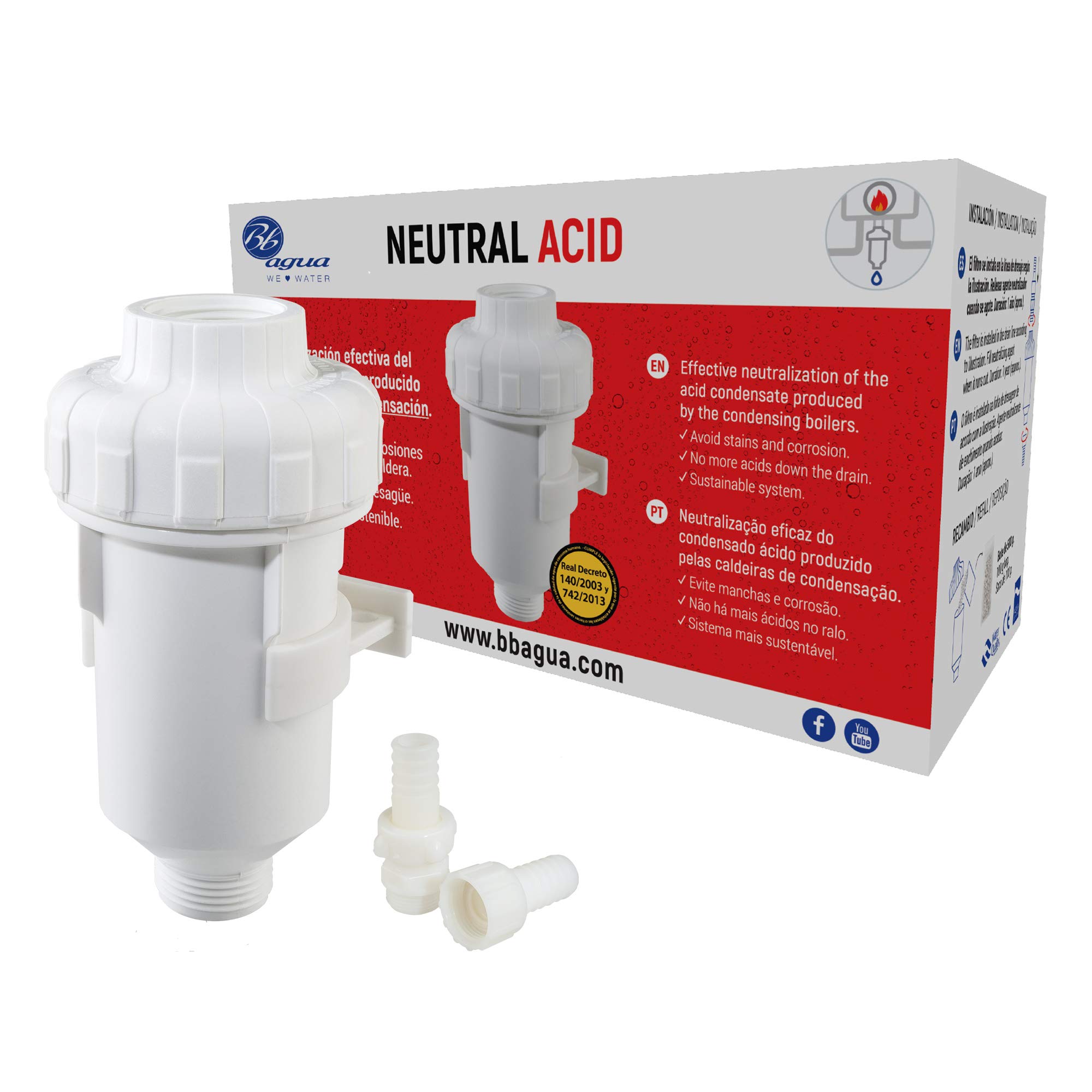 Bbagua GS300005 Neutral Acid Filter, Plastic