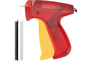 Stitch Quick Clothing Fixer, wilfox Fine Stitch Tool Mini Stitch Gun for Clothes Mending Quilting Stitch Tag Gun Hemming Sewing Tool Kit with 1 Needle, 960 Black & 960 White Micro Fasteners