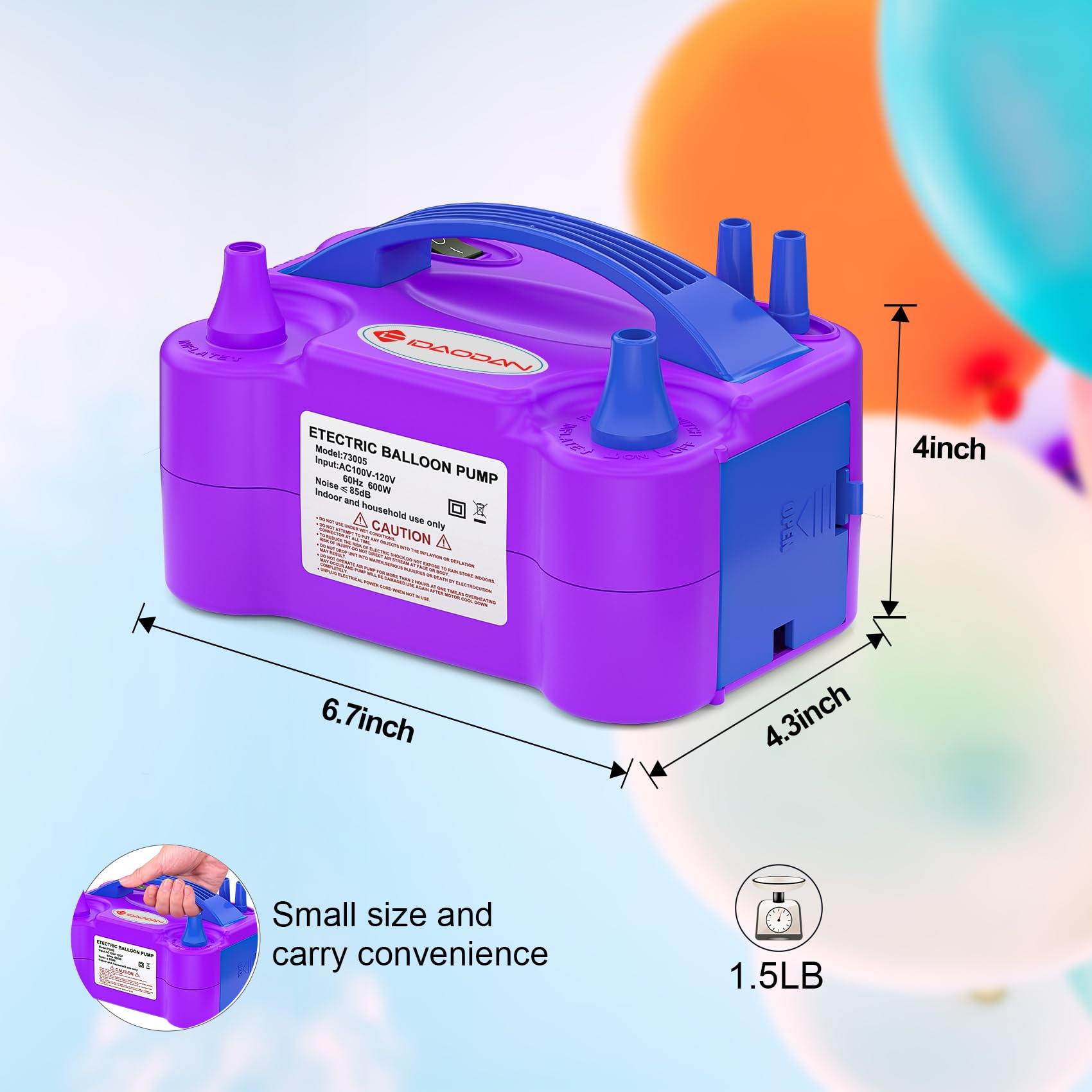 Electric Air Balloon Pump