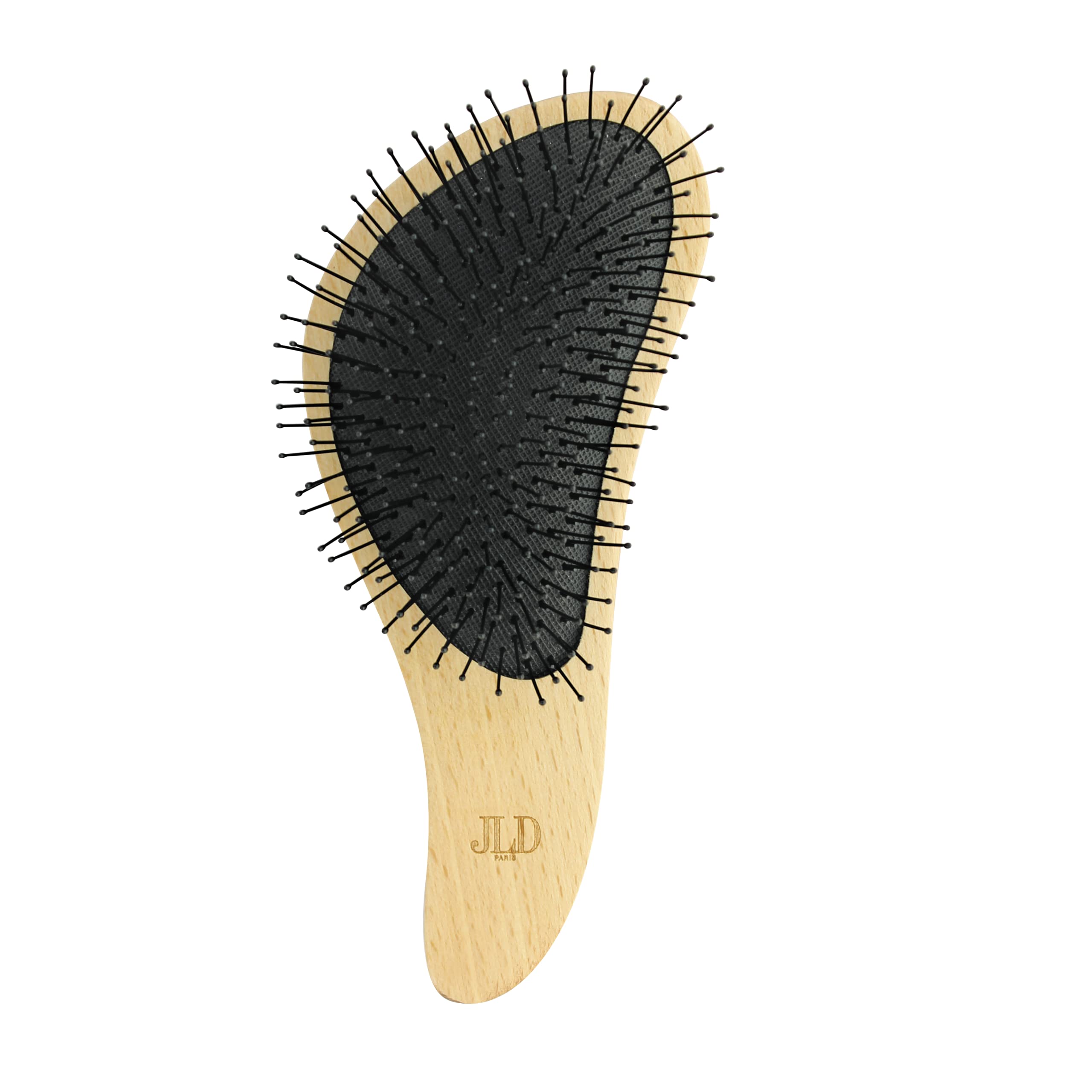 Jean Louis David - S Detangling Brush in FSC Wood - Ultra Flexible Nylon Nubs