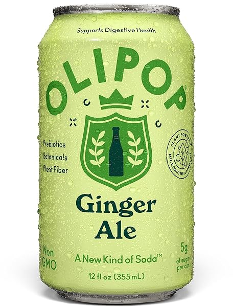 OLIPOP GINGER ALE PREBIOTIC SODA SGL, 12 FZ