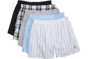 POLO RALPH LAUREN 5-Pack Classic Fit Woven Boxers