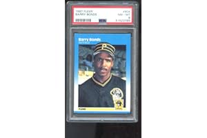FLEER ULTRA 1987 Fleer #604 Barry Bonds Pirates ROOKIE RC NM-MT PSA 8 Graded Baseball Card