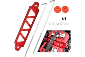 Wazzh Aluminum Alloy Battery Tie Down Bracket, Hold Down Bracket Holder,Car Accessories.