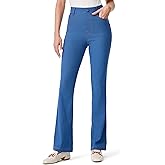 AFITNE Women’s High Waisted Stretchy Pull On Flare Jeans Trendy Fashion Cute Bootcut Denim Like Jeggings