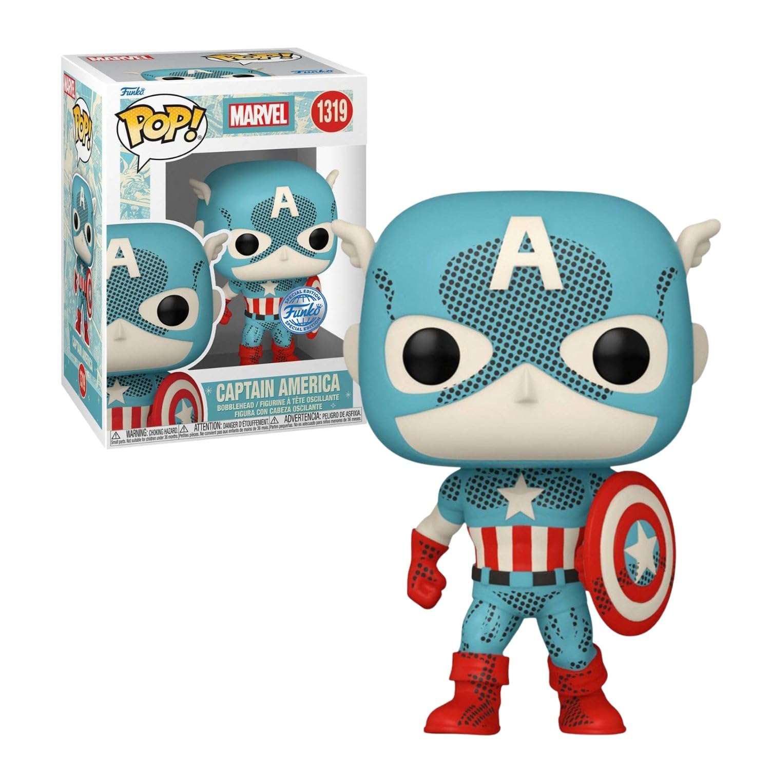 Funko Pop! Marvel - Retro Reimagined Captain America Disney 100th Special Edition