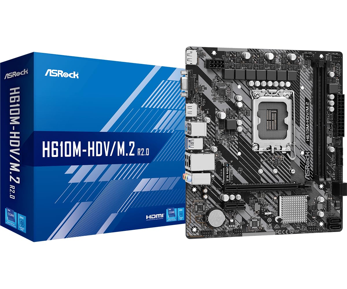 ASRock H610M-HDV/M.2 R2.0 Micro-ATX Motherboard
