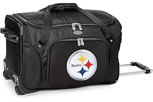 DENCO NFL Wheeled Duffel Bag, 22-inches