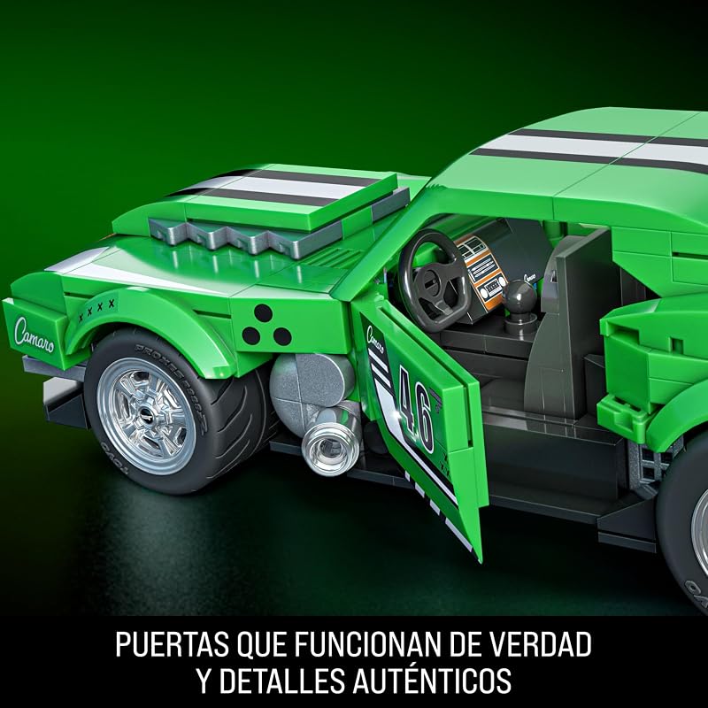 Hot Wheels Custom '68 Camaro Speed Series, 289 peças, detalhes realistas e autocolantes para personalização, para colecionadores adultos e rapazes e raparigas a partir dos 10 anos, JFT17