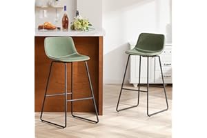 HeuGah Bar Height Bar Stools Set of 2, Barstools with Backs, Modern Bar Stools for Kitchen Island, Bar Stools 30 Inch Seat Height