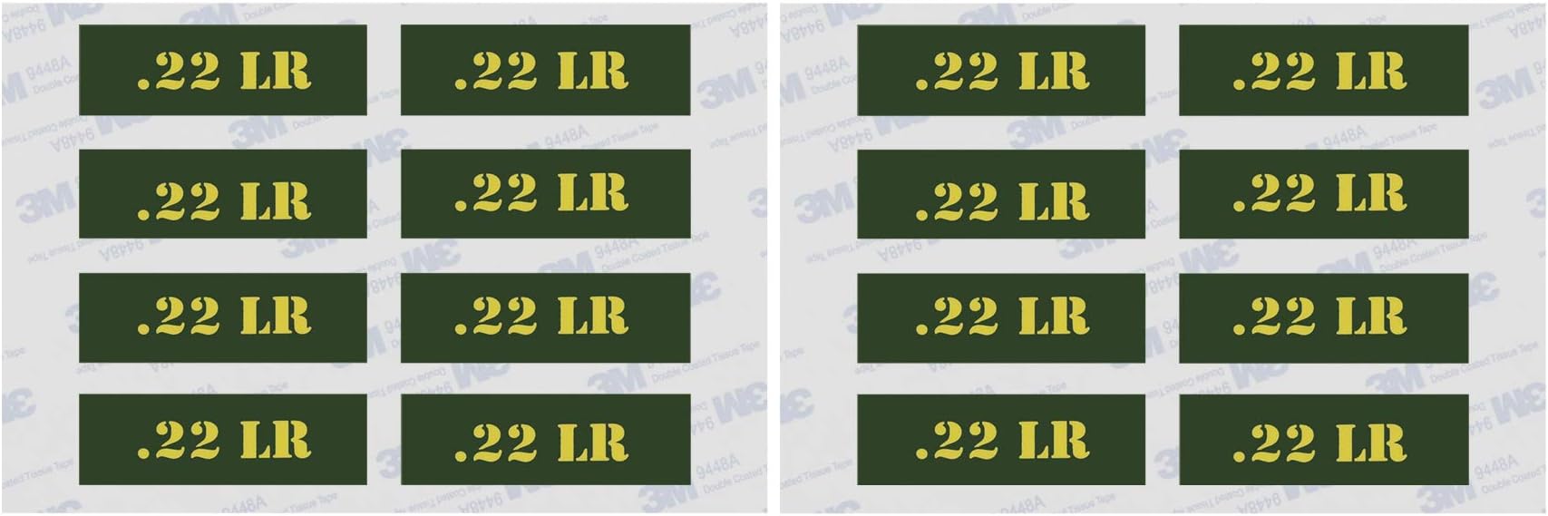 Raiseek .22 .223 .308 .30 .357 9MM .380 .40 .45 5.56 7.62 12GA Ammo Can Vinyl Skin Sticker Decal Molon Label Bullet Variety