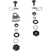 MSA 456667 Metal Instant Release Attachment with Stop (A, B, C, D, E, F) Without Lugs, for Use with Welding Shields, Black, Standard