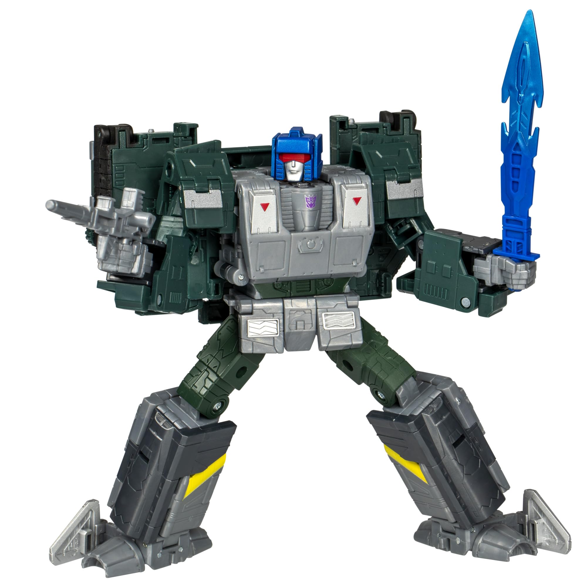 Photo 1 of Transformers Legacy United Leader Class Overcharge, 7.5-inch Converting Action Figure, for Boys and Girls Ages 8+