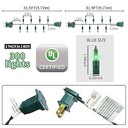 GLOWNOVA Green Wire,Green Incandescent Bulb 300